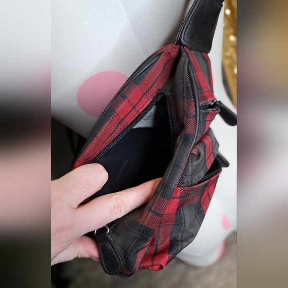 Villager • Grunge Steampunk 90s Y2k 00s Plaid Goth Multiway Dope Bag Backpack - Picture 4 of 16